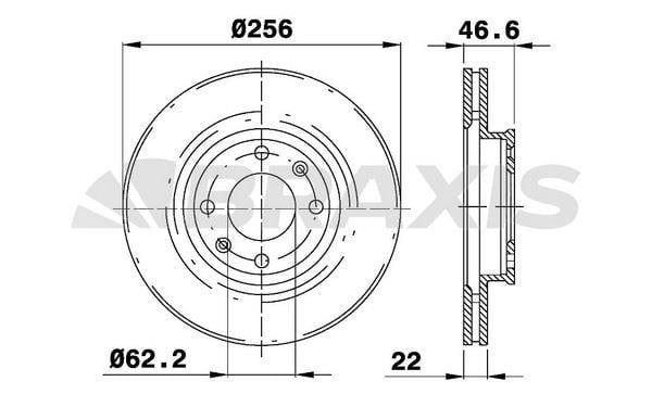 ON FREN DISKI AYNASI HYUNDAI ACCENT ERA 2006-2011 KIA RIO 2005-> I20 2007-> 256MM
