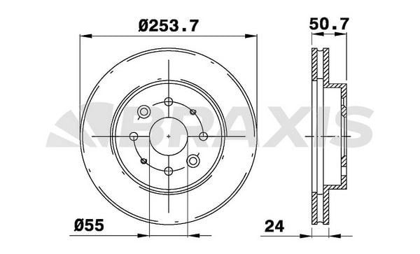 ON FREN DISKI AYNASI KIA RIO 02>05 (253MM)