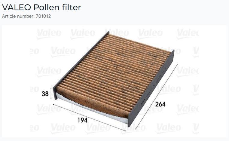 POLEN FİLTRESİ POLİFENOL SCENİC III