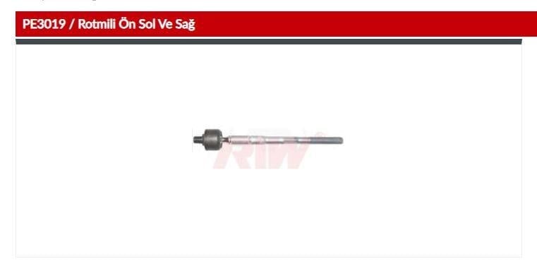 ROT MİLİ CITROEN BERLINGO II M 2008 - 2018PEUGEOT PARTNER II TEPEE 2008 - 2018 95-09630 P-433 01989