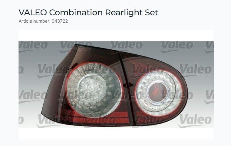 STOP SOL+SAĞ TUNING KIT/LED VOLKSWAGEN GOLF V 11/0