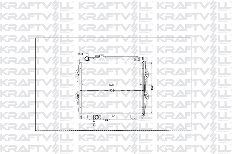 SU RADYATORU HILUX 2,4D 88>97 MANUEL (450X528X26)