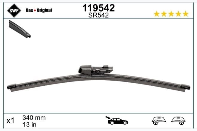 SWF SİLECEK ARKA 340MM LHD RHD X1
