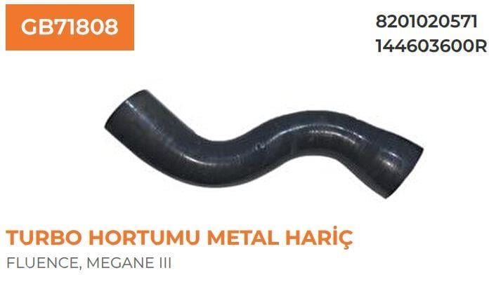TURBO HORTUMU MEGANE III-FLUENCE-SCENIC III 1.5 DCİ METAL PARÇA HARİÇ