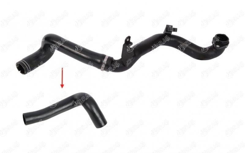 TURBO HORTUMU PLASTİK BORU HARİÇ OK İLE GÖSTERİLEN HORTUM