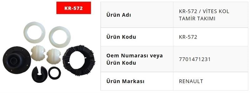 VİTES KOL TAMİR TAKIMI CLİO KANGO