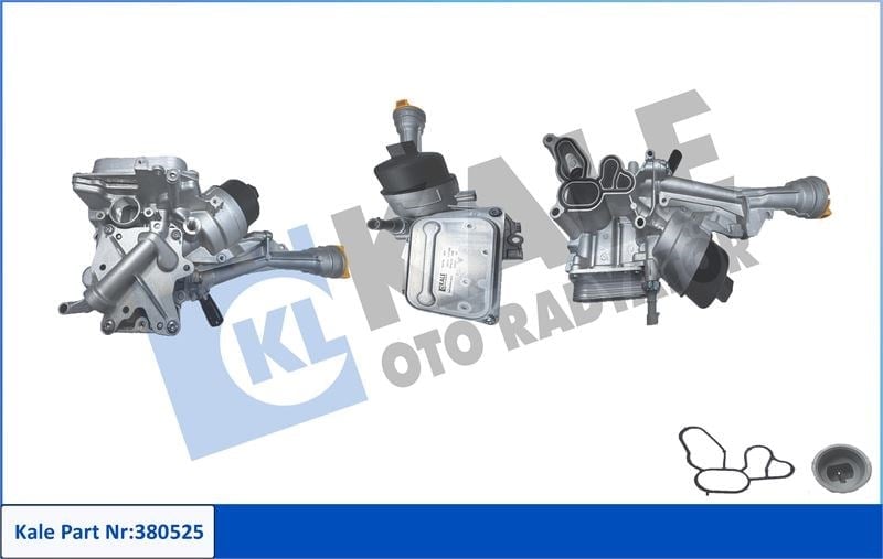 YAĞ SOĞUTUCU FİAT 500 500L 500X DOBLO EGEA FIORINO PANDA PANDA VAN PRATICO QUBO 1.3DMTJ 09=> LANCIA YPSILON 1.3DMTJ 11<18 (EURO 6) (KOMPLE MODÜL) YAĞ SOĞUTUCU KOMPLE MODÜL