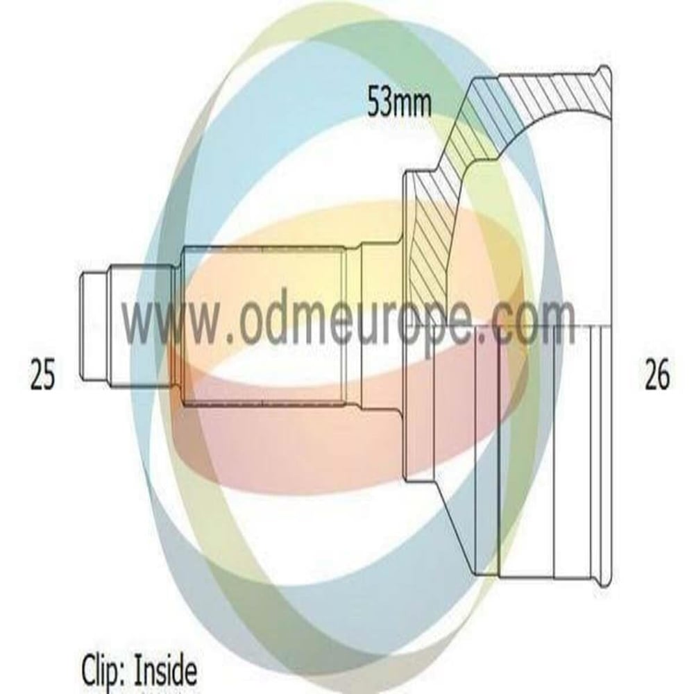 AKS KAFASI DIŞ Tourneo (Connect) 1.8 16v 2003-2013 MT A:25 C:53,1 B:26 H:94,1 L:64,7