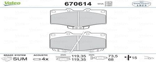 FREN BALATASI ÖN HILUX 1.8 2.2 2.4 2.4D 2.5D 08>88-08-05 LAND CRUISER 2.4 2.4D 3.0D 3.5D-4.2D 11>84-08-01 LAND CRUISER 300 3.4-3.0D 04>96-08-02 LAND CRUISER 400 4.2D 04>96-08-01 LAND CRUISER 450 4.5 08>92-01-98 LAND CRUISER 70 4.2D 04>96-08-01 LAND CRUISE