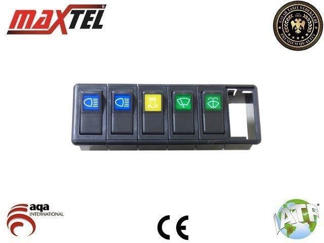 KABİN DÜĞME PANEL UNIVERSAL TRAKTÖR 5 DÜĞMELİ