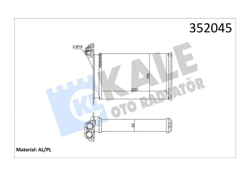 KALORİFER BMW 3 1368875 64118391363 8391363