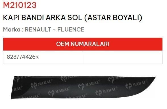 KAPI BANDI ARKA SOL ASTAR BOYALI FLUENCE