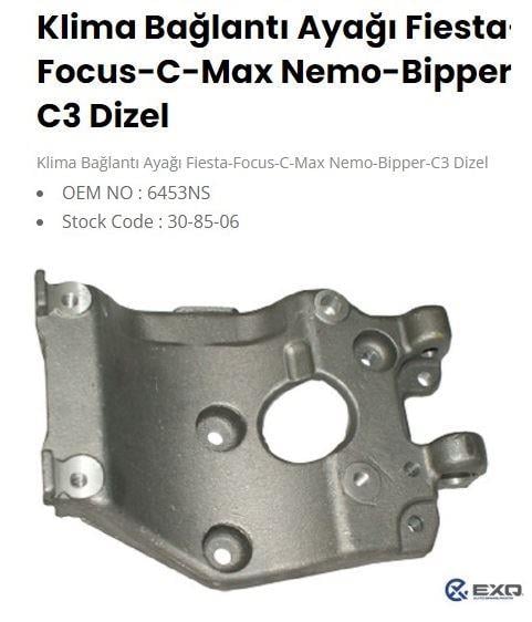 KLİMA BAGLANTI AYAGI FIESTA FOCUS C-MAX NEMO BIPPER C3 DIZEL 6453-NS