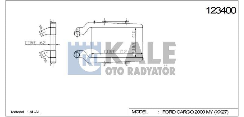 RADYATOR BMC BMC PRO 617-620(6327) INTC. 4 SIRA PA