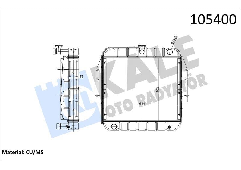 RADYATOR CHRYSLER AS 950 INTC. 4 SIRA PA GB