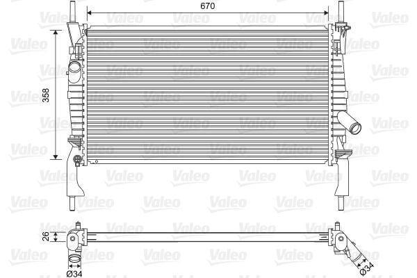 RADYATÖR FORD TRANSIT 2.2 / 2.4