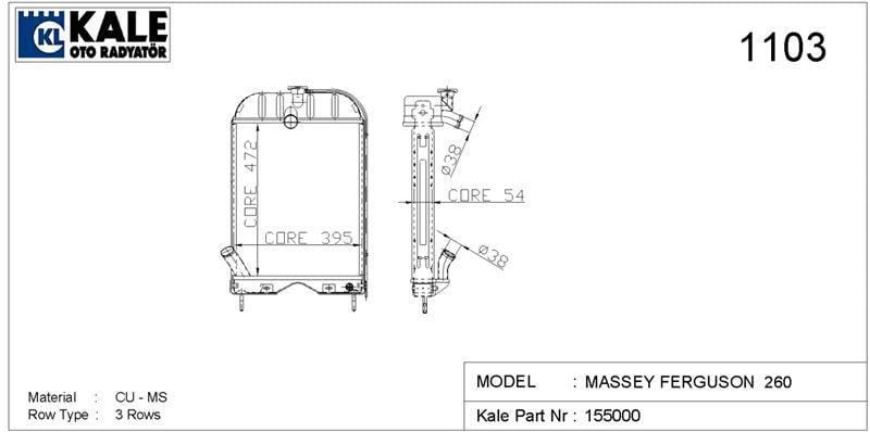 RADYATOR MF-260 3 SIRA PT