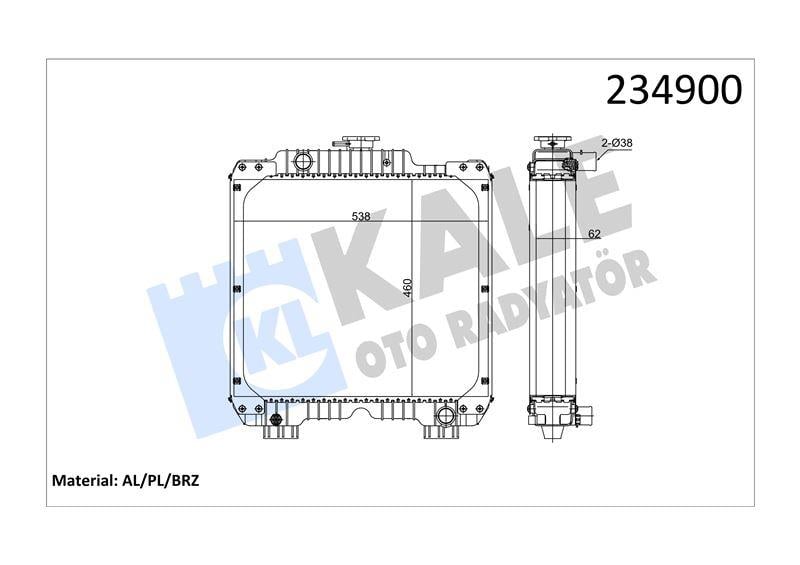 RADYATOR NEWHOLLAND CASE AL/BRZ