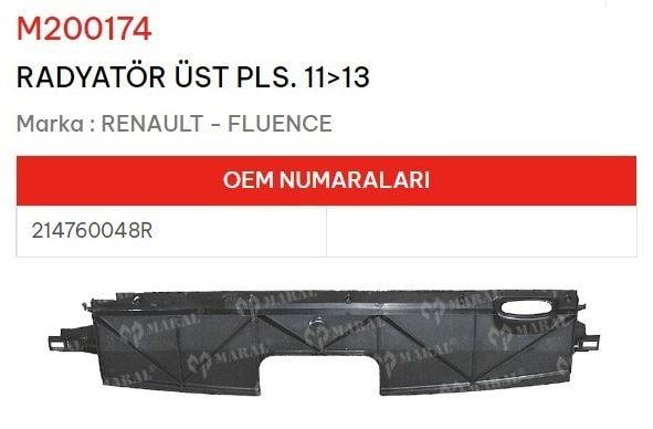 RADYATÖR ÜST PLS. 11>13 FLUENCE
