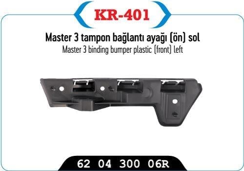 TAMPON BAGLANTI BRAKETI ÖN SOL MASTER III