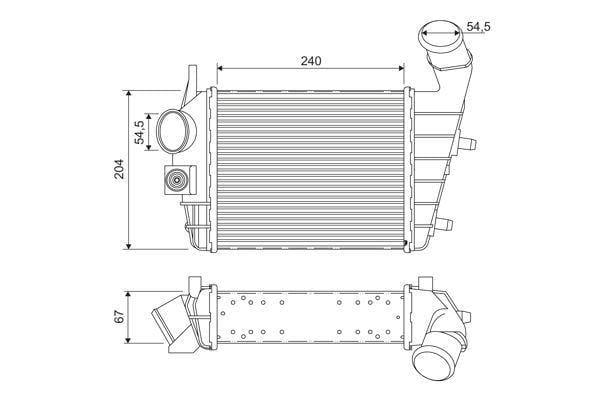 TURBO RADYATÖRÜ ALFA ROMEO 156