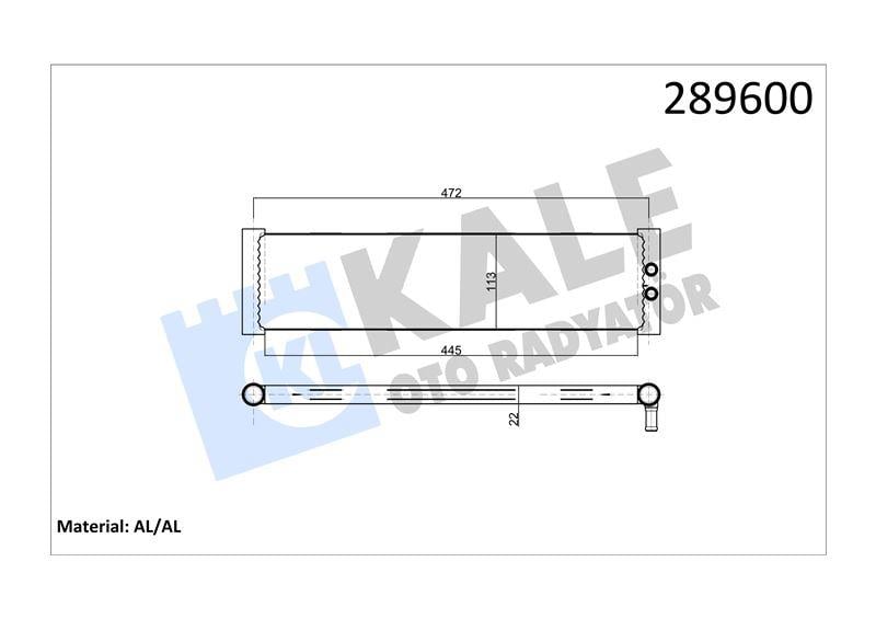 YAĞ SOĞUTUCU NEWHOLLAND-CASE AL/BRZ