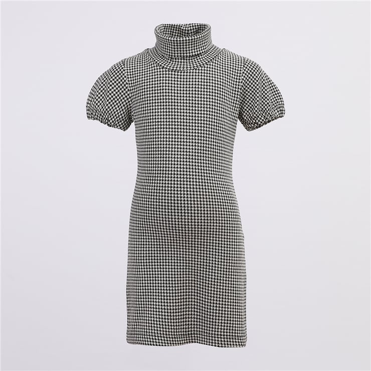 KIZ ÇOCUK Kısa Kol Salopet Elbise - K-0409