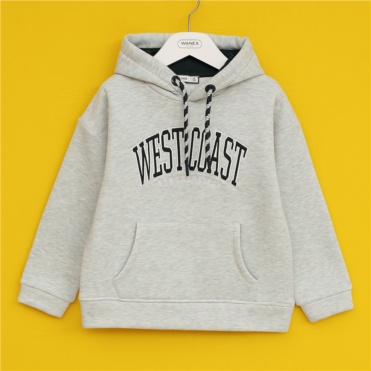 Erkek Çocuk Uzun Kol Kalın Kapüşonlu Sweat - 16721