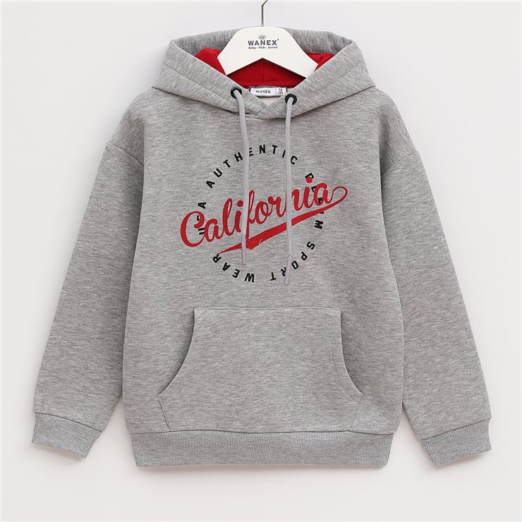 ERKEK ÇOCUK Uzun Kol Kalın Kapüşonlu Sweatshirt - 16028