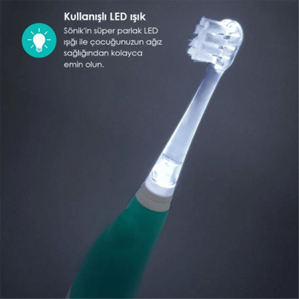 Bblüv Sönik Baby and Childrens Toothbrush - Green