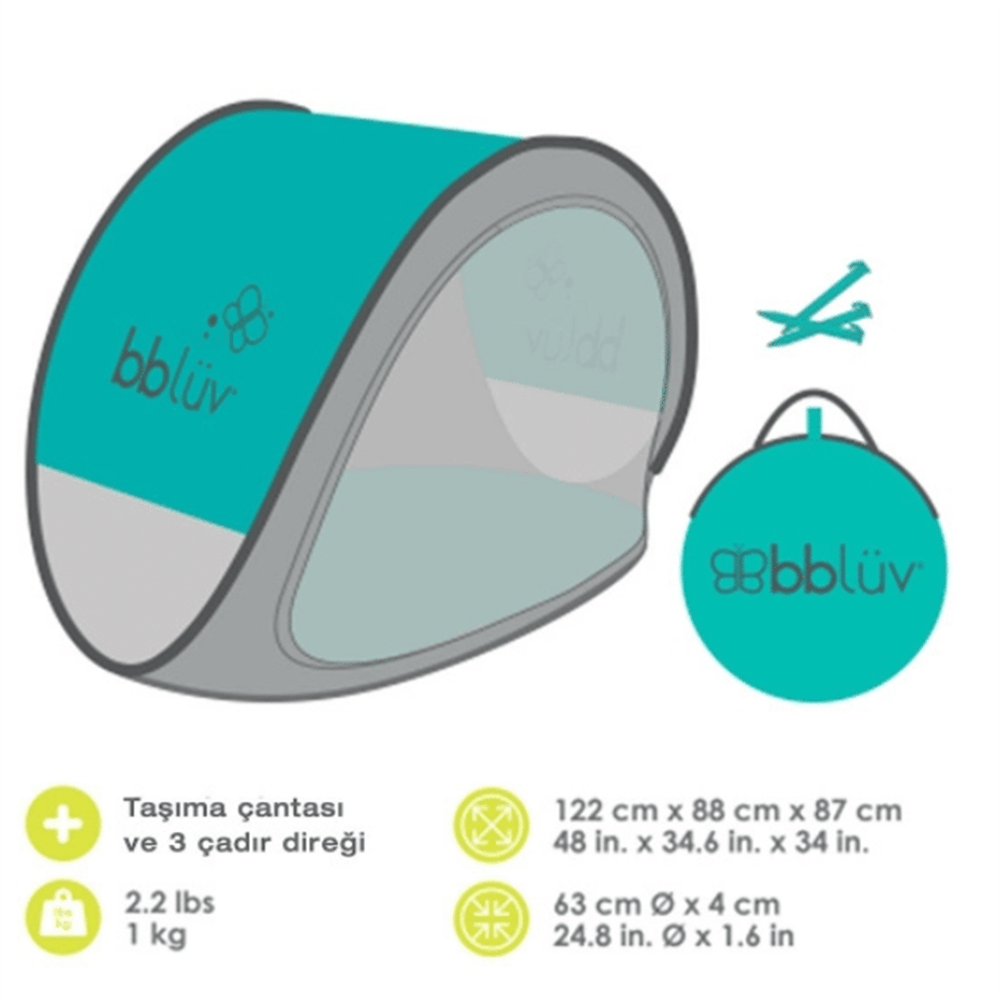 Bblüv Sunkitö Çocuk Çadırı - Turkuaz