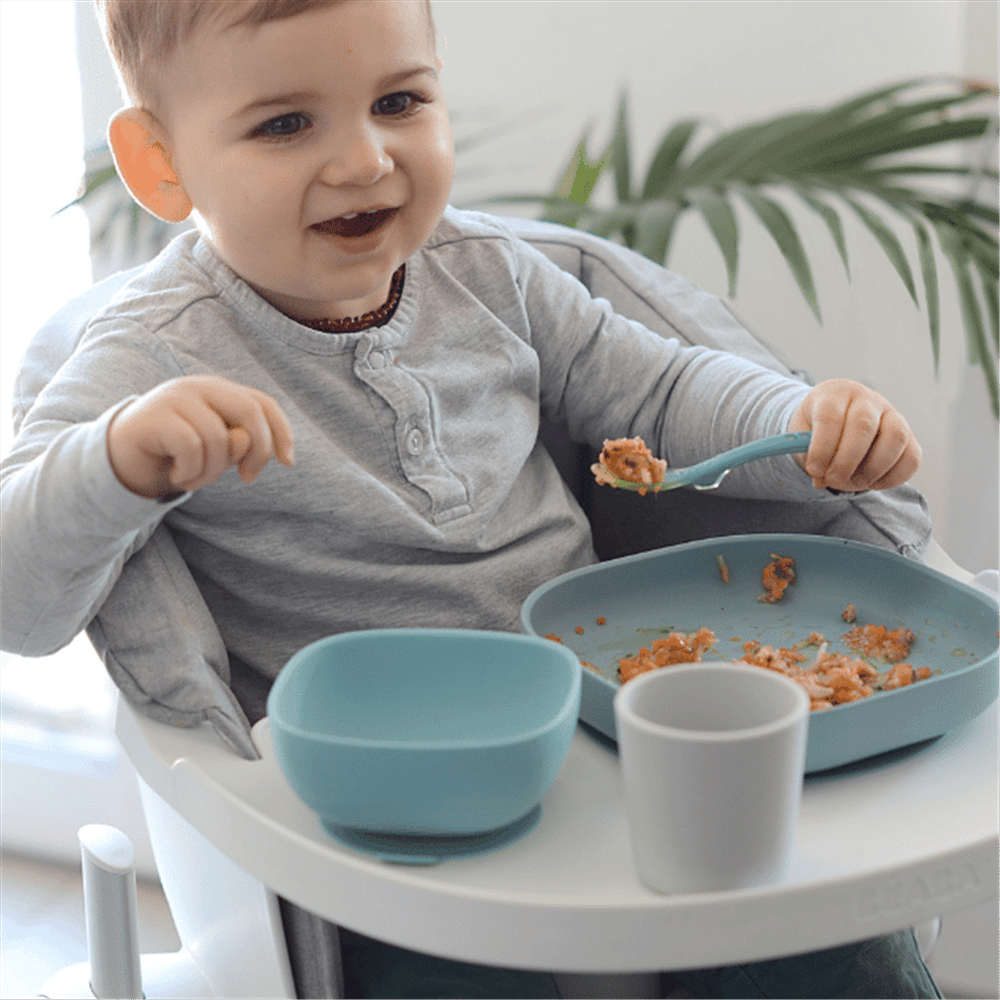 BEABA 4 Piece Silicone Feeding Set - Jungle