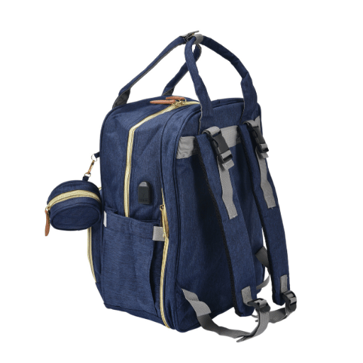 Boule De Petite Mother-Baby Backpack - Dark Blue
