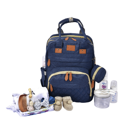 Boule De Petite Mother-Baby Backpack - Dark Blue