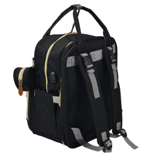 Boule De Petite Mother-Baby Backpack - Black