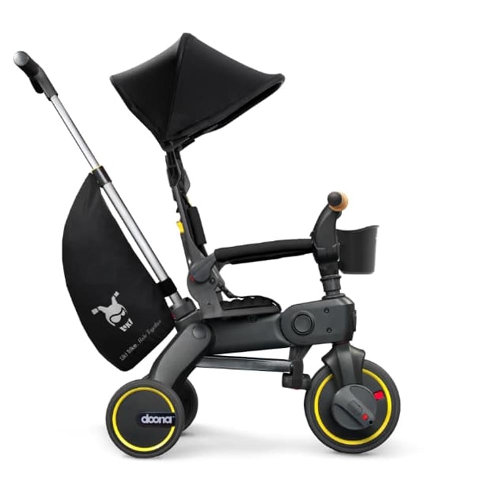 Doona Liki Trike Tek Parça Katlanır 3 Tekerlekli Bebek Bisikleti S5 - Nitro Black