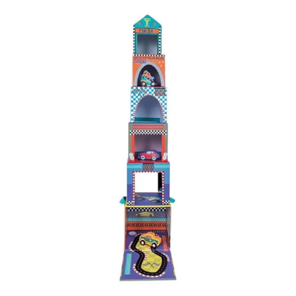 Floss & Rock Ahşap Figürlü Küpler - Arabalar