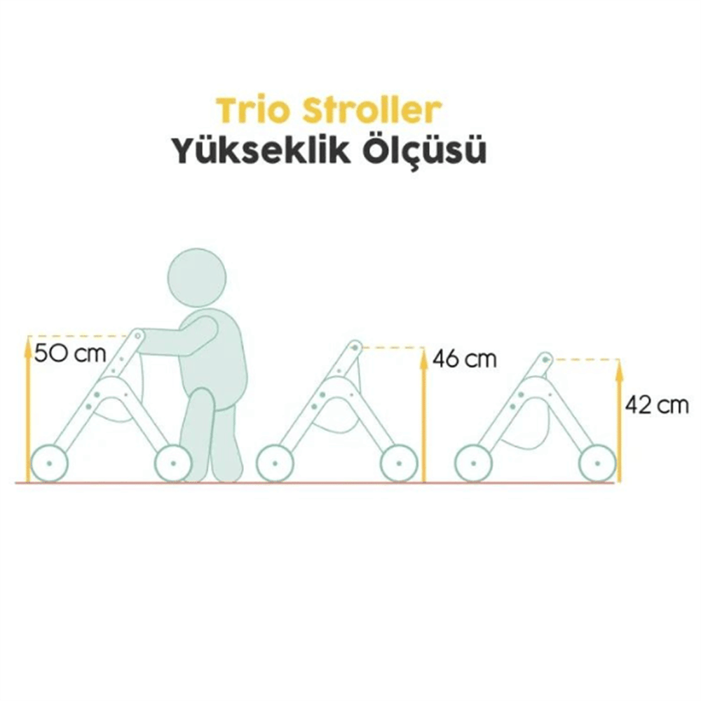 Mamatoyz Ahşap Oyuncak Bebek Arabası
