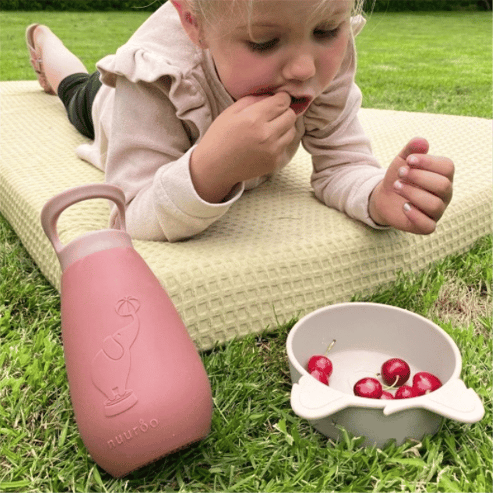 Nuuroo Silikon Pipetli Suluk 350 ML - Pembe