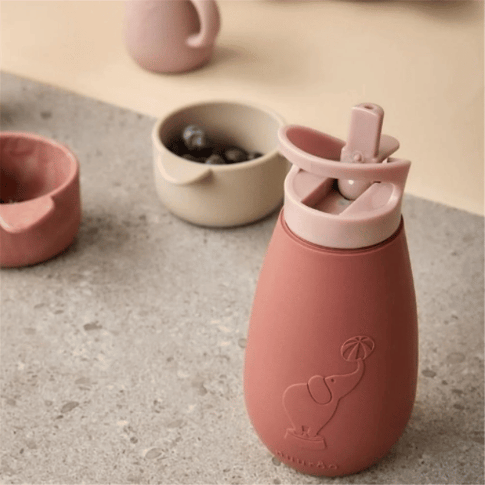 Nuuroo Silikon Pipetli Suluk 350 ML - Pembe