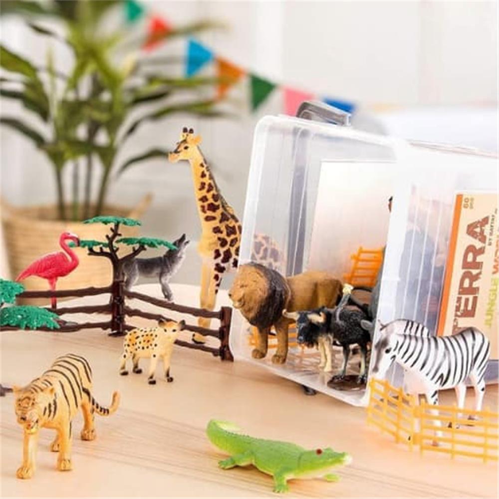 Terra 60 Parça Safari Büyük  Hayvan Figürleri Seti