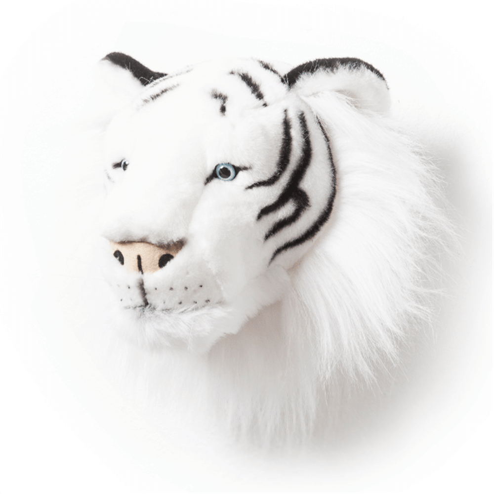 Wild Soft Peluş Duvar Aksesuarı - Beyaz Kaplan - Albert
