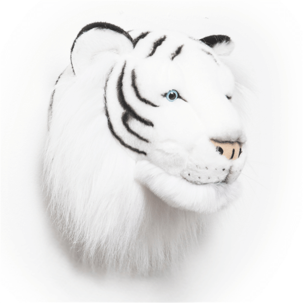 Wild Soft Peluş Duvar Aksesuarı - Beyaz Kaplan - Albert