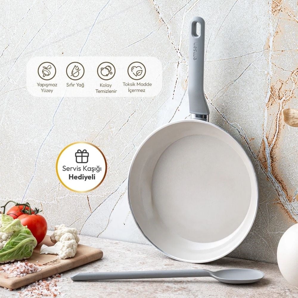 Emsan Swıss Rs 30 Cm Tava Gri