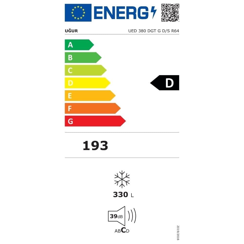 Uğur Ued 380 Dgt G D/s R64 330Lt Sandık Tipi Derin Dondurucu