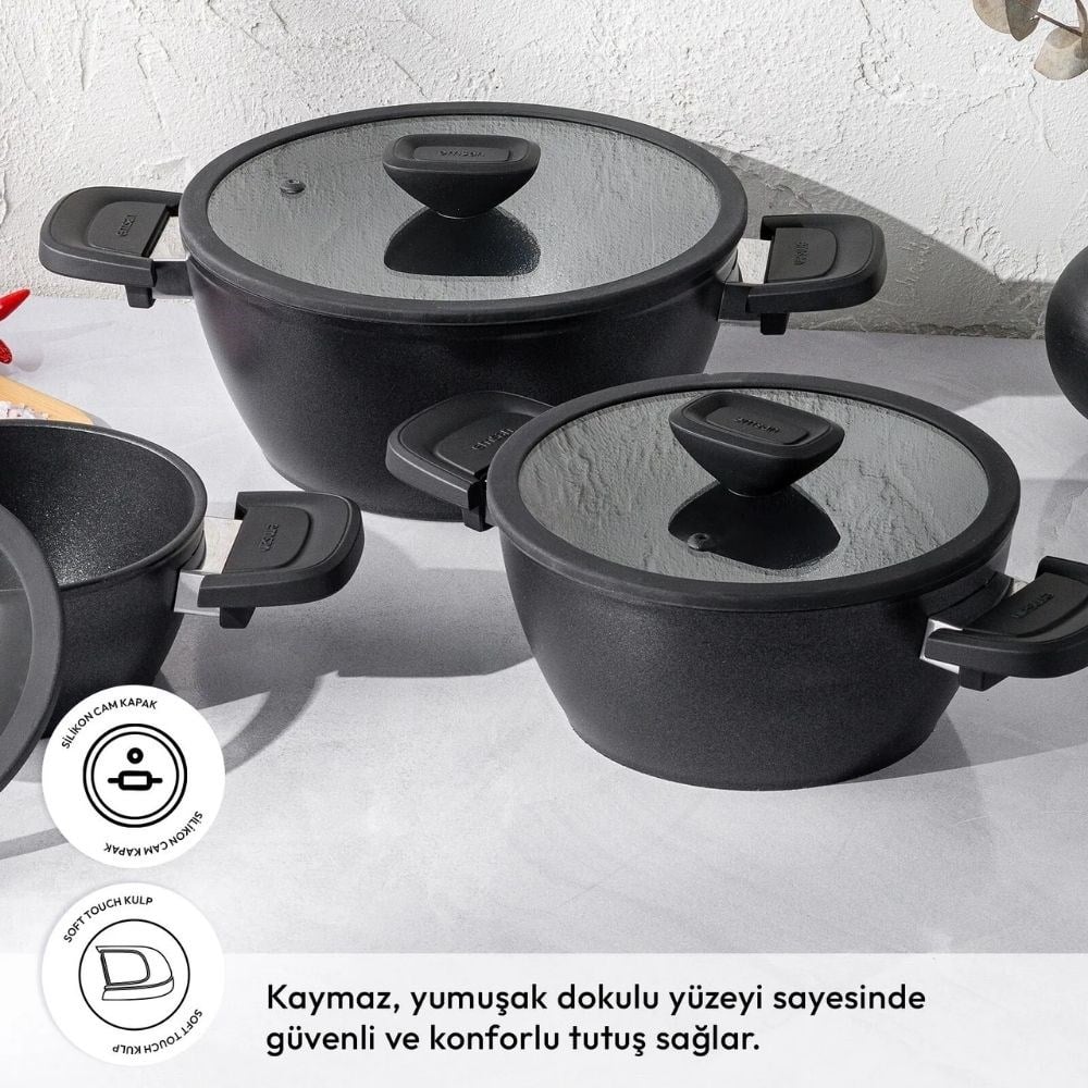Emsan Dıamente 6 Parça Midi Tencere Seti