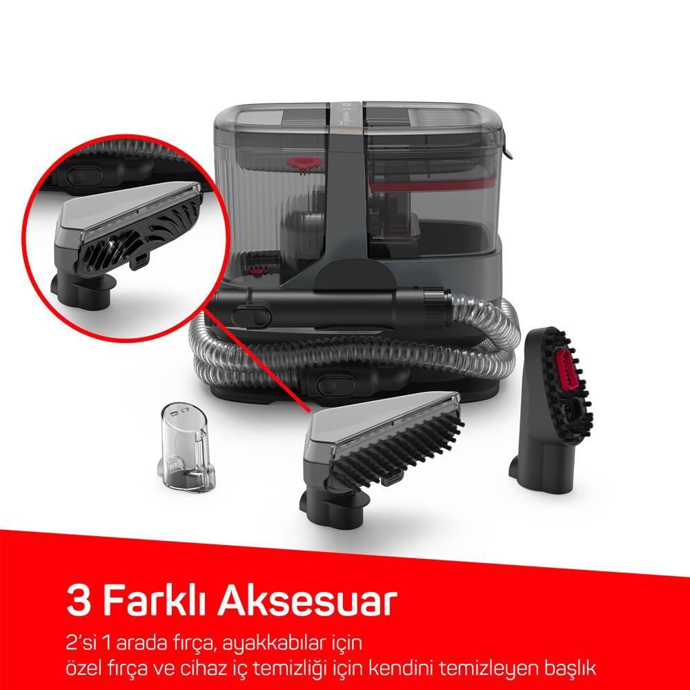 Arzum AR4351-1700 Hydrosteam Buharlı Temizleyici Gri