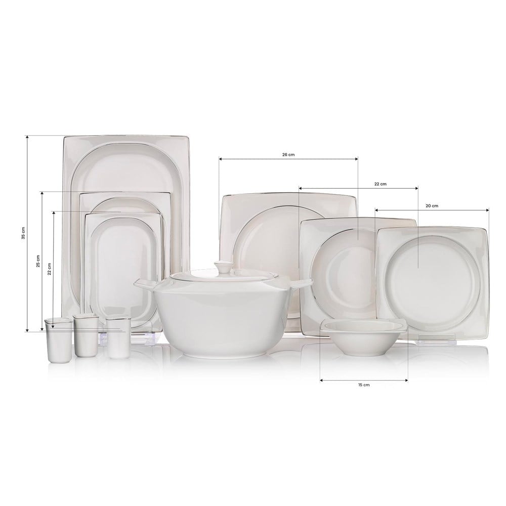 Schafer 1s2407-01001-plt01 Glamor Pure  60 Prç Yemek Takım Platin