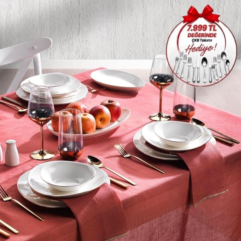 Schafer 1s1226-01001-alt01 Dina Altın 56 Prç Yemek Takımı