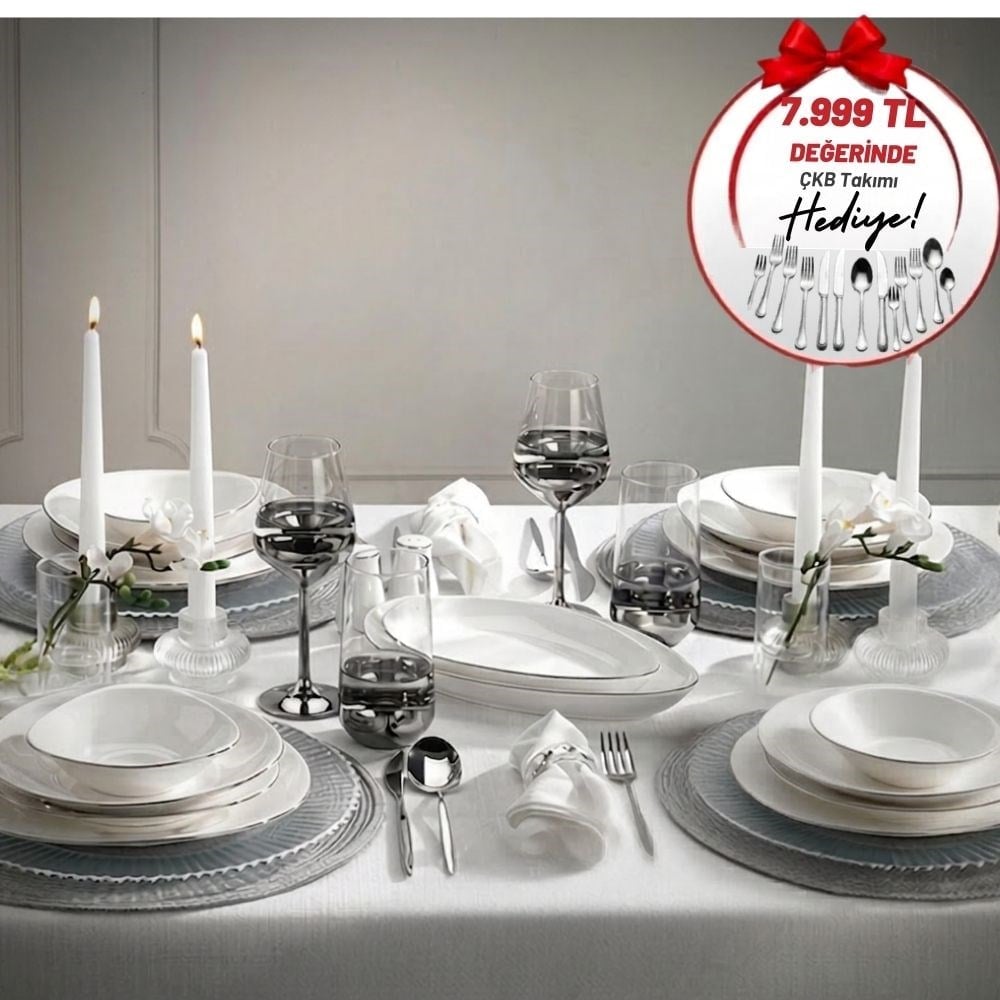 Schafer 1s1226-01001-plt01 Dina Platin 56 Prç Yemek Takımı